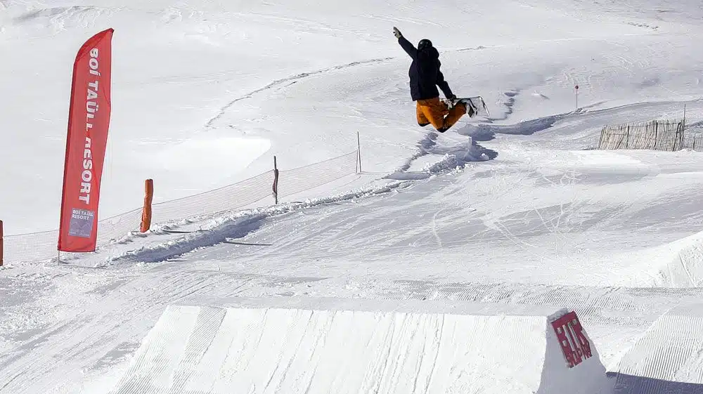 Grandes momentos del invierno pasado. Snowpark en Boi Taull Resort.