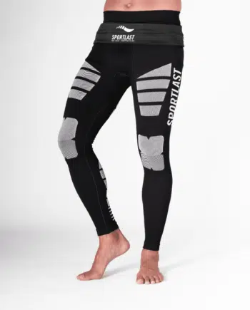 Mallas de compresión para hombre, largas y reflectantes.