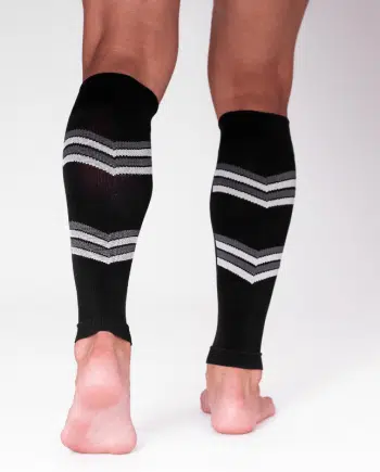 Pantorrillas de compresión trail hidraoff negras, perfectas para running